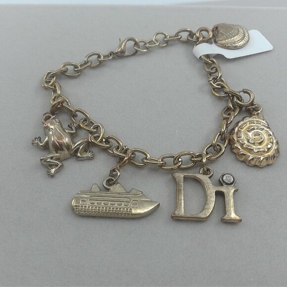 Vintage Gold-Tone Charm Bracelet - Picture 1 of 2